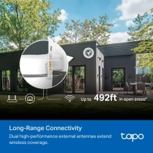 TP-Link Tapo TC43(EU) V2 Esférico Cámara de seguridad IP Interior y exterior 2880 x 1620 Pixeles Techo/Pared/Poste