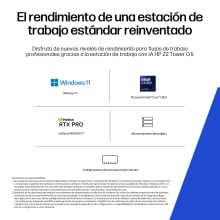 Ordenador hp z2 twr g1i u9 - 285 -  64gb -  ssd 1tb -  rtx 4000 ada -  w11h