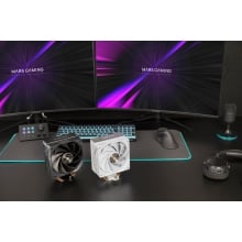 VENTILADOR CPU MARS GAMING MCPUX4W BLANCO PWM SI 120mm TDP 230W