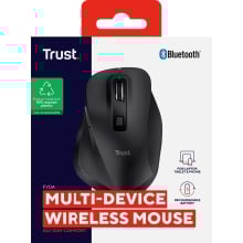 MOUSE TRUST BLUETOOTH FYDA NEGRO 2400 DPI AJUSTABLE 6 BOTONES