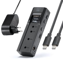 Ewent EW7065 caja para disco duro externo Carcasa de disco duro/SSD Negro 2.5/3.5"