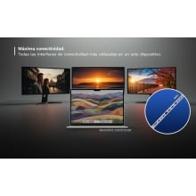 Ewent EW1150 base para portátil y replicador de puertos Alámbrico USB 3.2 Gen 1 (3.1 Gen 1) Type-C Aluminio