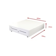 TPV CAJON PORTAMONEDAS EQUIP APERTURA MANUAL Y AUTOMATICA CONECTOR RJ11 COLOR BLANCO