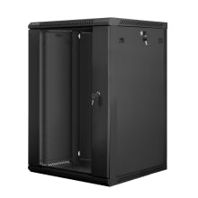 Lanberg WF01-6618-10B armario rack 18U Bastidor de pared Negro