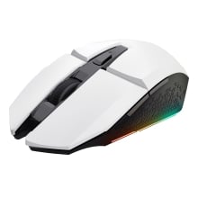 TECLADO MOUSE Y ALFOMBRILLA TRUST GAMING GXT 794 BLANCO RGB RATON WIRELESS 4800DPI TECLADO CABLE