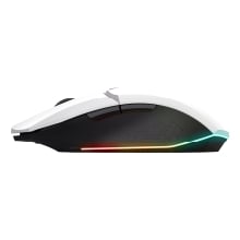 TECLADO MOUSE Y ALFOMBRILLA TRUST GAMING GXT 794 BLANCO RGB RATON WIRELESS 4800DPI TECLADO CABLE