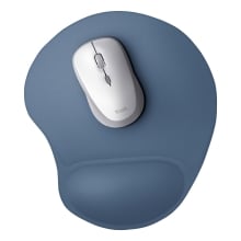 ALFOMBRILLA TRUST BIGFOOT AZUL METALICO CON REPOSA MUÃECAS