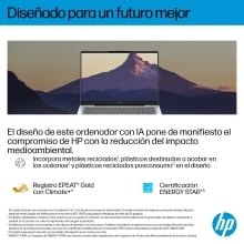 HP OmniBook 7 AI 14-fr0011ns Intel Core Ultra 5 225U Portátil 35,6 cm (14") 2K 16 GB LPDDR5-SDRAM 1 TB SSD Wi-Fi 7 (802.11be) Windows 11 Home AI PC Plata