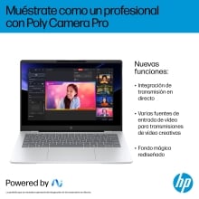 HP OmniBook 7 AI 14-fr0011ns Intel Core Ultra 5 225U Portátil 35,6 cm (14") 2K 16 GB LPDDR5-SDRAM 1 TB SSD Wi-Fi 7 (802.11be) Windows 11 Home AI PC Plata