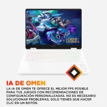 Portatil hp omen gaming 16 - am0046ns 16 pulgadas i9 - 14900hx -  32gb -  ssd 1tb -  nvidia gforce rtx5060 -  freedos -  blanco ceramica