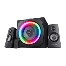 ALTAVOCES 2.1 TRUST GXT 629 TYTAN RGB 60W RMS IR REMOTE JACK 3.5 COLOR NEGRO