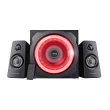 ALTAVOCES 2.1 TRUST GXT 629 TYTAN RGB 60W RMS IR REMOTE JACK 3.5 COLOR NEGRO