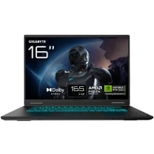 GIGABYTE GAMING A16 3WHK3ES864SD ordenador portatil AMD Ryzen 7 40,6 cm (16") DDR5-SDRAM NVIDIA GeForce RTX 5070 Wi-Fi 6E (802.11ax) FreeDOS Negro