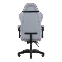 SILLA GAMER MARS GAMING MGCXFSPK FABRIC RECLINABLE REPOSAPIES EXTENSIBLE DISEÃO TEXTIL ROSA PLATA