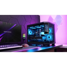 CAJA ATX SEMITORRE GAMING MARS GAMING MC3TCORELCDM 3 CRISTAL TEMPLADO PANTALLA LCD 2x3.5 3x2.5 GPU 4