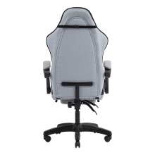 SILLA GAMER MARS GAMING MGCXFSB FABRIC RECLINABLE REPOSAPIES EXTENSIBLE DISEÃO TEXTIL NEGRO PLATA