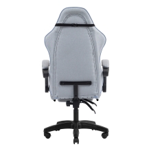 SILLA GAMER MARS GAMING MGCXFSBL FABRIC RECLINABLE REPOSAPIES EXTENSIBLE DISEÃO TEXTIL AZUL PLATA