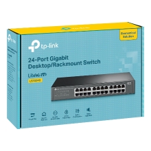 SWITCH NO GESTIONABLE TP-LINK LS1024G 24P 24xLANGb MONTAJE EN RACK