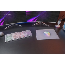 TECLADO MOUSE Y ALFOMBRILLA MARS GAMING MCPWXWES BLANCO H-MECH FRGB 3200DPI