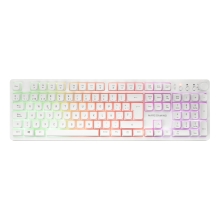 TECLADO MOUSE Y ALFOMBRILLA MARS GAMING MCPWXWES BLANCO H-MECH FRGB 3200DPI