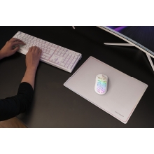 TECLADO MOUSE Y ALFOMBRILLA MARS GAMING MCPWXWES BLANCO H-MECH FRGB 3200DPI