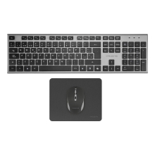 TECLADO RATON Y ALFOMBRILLA INALAMBRICO TACENS ZENITH LOW PROFILE TECLA COPILOT 3200DPI NEGRO