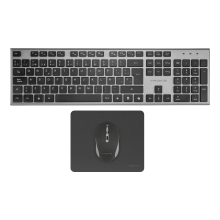 TECLADO RATON Y ALFOMBRILLA INALAMBRICO TACENS ZENITH LOW PROFILE TECLA COPILOT 3200DPI NEGRO