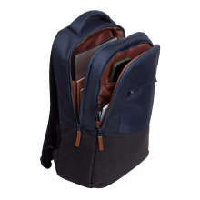 MOCHILA TRUST LISBOA COLOR AZUL PARA PORTATILES HASTA 16" 3 COMPARTIMIENTOS 23L
