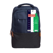 MOCHILA TRUST LISBOA COLOR AZUL PARA PORTATILES HASTA 16" 3 COMPARTIMIENTOS 23L