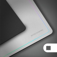 TECLADO MOUSE Y ALFOMBRILLA MARS GAMING MCPWTKLES BLANCO FRGB RAINBOW 3200DPI