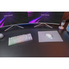 TECLADO MOUSE Y ALFOMBRILLA MARS GAMING MCPWTKLES BLANCO FRGB RAINBOW 3200DPI