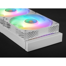 SISTEMA DE REFRIGERACION LIQUIDA MARS GAMING MLVISIONPRO240 BLANCO 2x120mm ARGB TPD 500W LCD