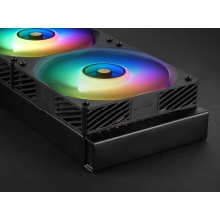 SISTEMA DE REFRIGERACION LIQUIDA MARS GAMING MLVISIONPRO240 NEGRO 2x120mm ARGB TPD 500W LCD