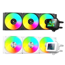 SISTEMA DE REFRIGERACION LIQUIDA MARS GAMING MLVISION360 NEGRO 3x120mm ARGB TPD 500W PANTALLA LCD