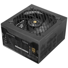 FUENTE DE ALIMENTACIÃN MODULAR MARS GAMING 1000W ATX 3.1 80+ GOLD 140mm SILENT NEGRO 12V-2x6 CABLE N