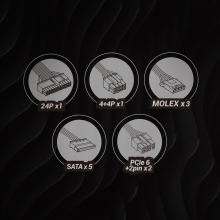 FUENTE DE ALIMENTACION MARS GAMING 650W MPB650SIW EXTREME SILENCE 80 PLUS BRONZE BLANCO