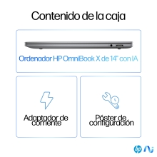 Portatil hp omnibook x 14 - fe0008ns x1e - 78 - 100 -  16gb -  ssd 1tb -  14 pulgadas tactil - w11h