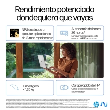 Portatil hp omnibook x 14 - fe0008ns x1e - 78 - 100 -  16gb -  ssd 1tb -  14 pulgadas tactil - w11h
