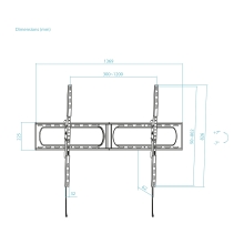 TooQ Soporte de Pared para Pantallas 37-140, Negro