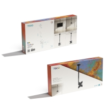 TooQ Soporte de Techo para pantallas 23-42, Negro