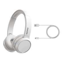 HEADSET BLUETOOTH PHILIPS TAH4205WT/00 BT 5.0 DRIVERS 32mm MICRO INTEGRADO COLOR BLANCO