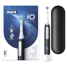 CEPILLO DENTAL ELECTRICO ORAL-B IO SERIES 3 SENSOR DE PRESION 3 VELOCIDADES ESTUCHE DE VIAJE NEGRO