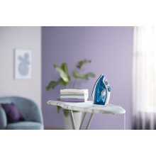 PLANCHA DE VAPOR PHILIPS GC1744/20 SUELA ANTIADHERENTE  2000W 220ml COLOR AZUL