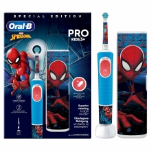 CEPILLO DENTAL ELECTRICO BRAUN ORAL-B VITALITY PRO3+ KIDS SPIDERMAN + FUNDA DE VIAJE
