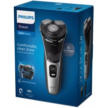 AFEITADORA PHILIPS SHAVER SERIES 3000 S3143/00/ CON BATERÃA / 2 ACCESORIOS