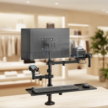 TooQ Soporte de Mesa para TPV/Impresora/Pantallas 17-32/Terminal/Lector/Teclado