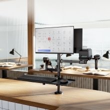 TooQ Soporte de Mesa para TPV/Impresora/Pantallas 17-32/Terminal/Lector/Teclado