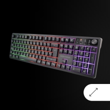 TECLADO MOUSE Y ALFOMBRILLA MARS GAMING MCPWXES NEGRO H-MECH FRGB 3200DPI