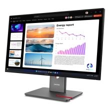 MONITOR 24" HDMI DISPLAYPORT LENOVO P24Q-40 REGULABLE EN ALTURA, PIVOTANTE2560x1440 HUB USB
