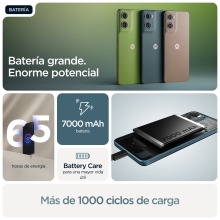 Motorola moto g06 power 17,5 cm (6.88") SIM doble Android 15 4G USB Tipo C 4 GB 256 GB 7000 mAh Azul